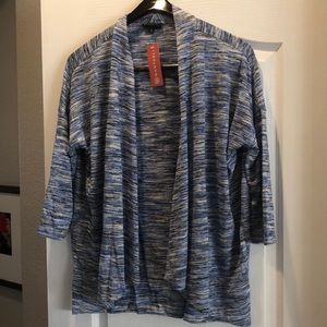 Bobeau Luann Open Cardigan Amparoo Spacedye L NWT